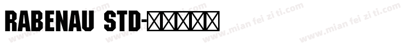 Rabenau Std字体转换